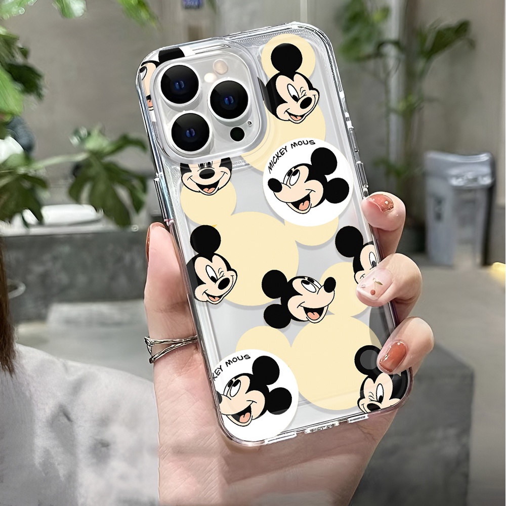 Ốp Điện Thoại Trong Suốt Chống Sốc In Hình Chuột mickey Cho iphone 14 pro max 11 13 12 7 8 Plus X XR XSMax