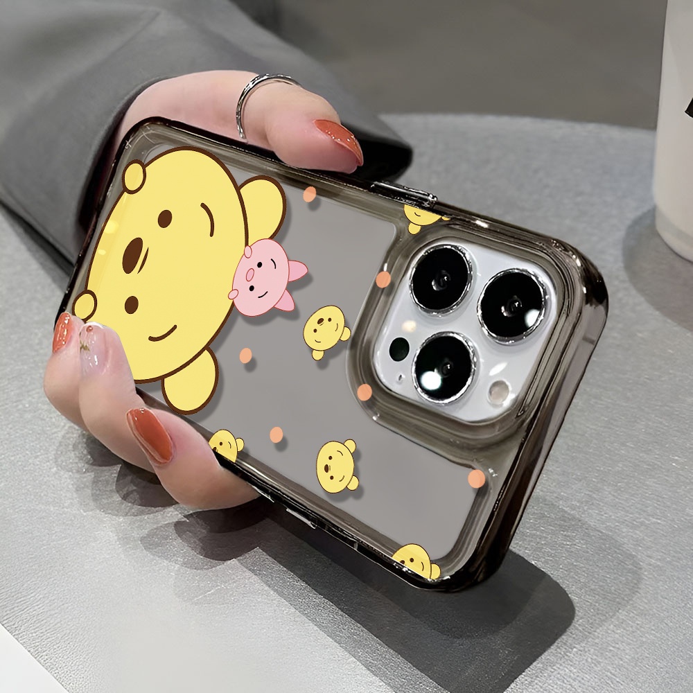 Ốp Điện Thoại Trong Suốt Họa Tiết Hoạt Hình Winnie the Pooh Chống Sốc Cho iphone 14 pro max 11 13 12 7 8 Plus X XR XSMax