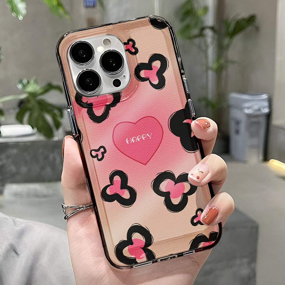 Ốp Điện Thoại Trong Suốt Chống Sốc In Hình Hoa Hồng Cho iphone 14 pro max 11 13 12 7 8 Plus X XR XSMax