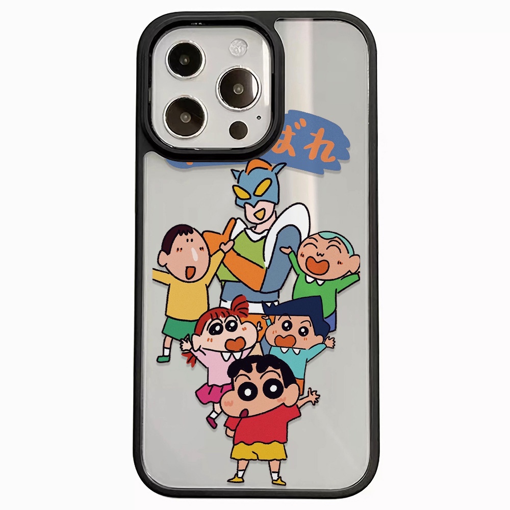 Ốp Điện Thoại Acrylic Cứng Trong Suốt In Hình Cậu Bé Bút Chì Shin Chan Cho iphone 14promax 11 13 12 7Plus 8 X XS Max