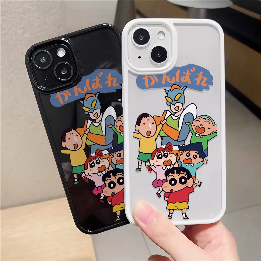 Ốp Điện Thoại Acrylic Cứng Trong Suốt In Hình Cậu Bé Bút Chì Shin Chan Cho iphone 14promax 11 13 12 7Plus 8 X XS Max