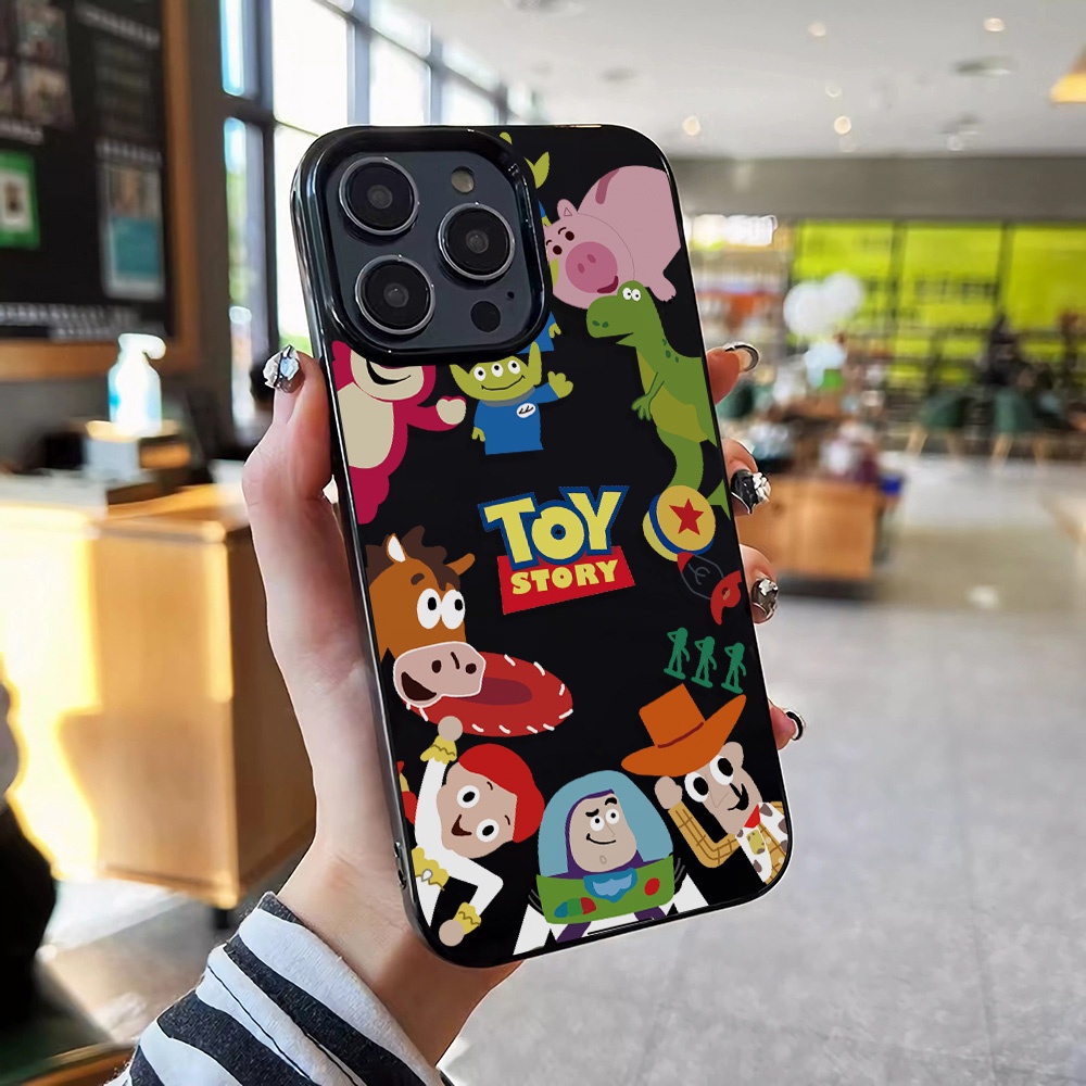 Ốp Điện Thoại Silicone TPU Mềm Bóng In Hình toy story Cho iphone 14promax 11 13 12 7Plus 8 X XS Max