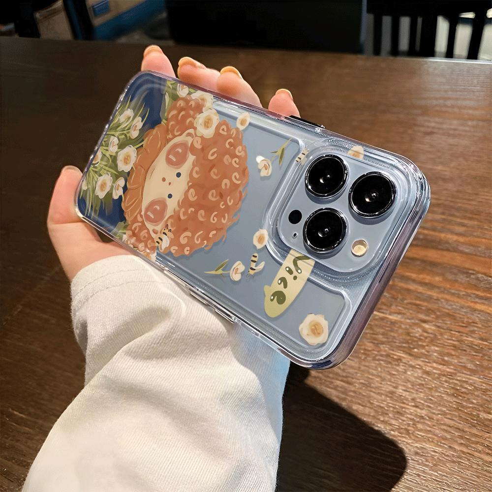 Ốp Điện Thoại Trong Suốt Hình Cô Gái Tóc Xoăn Cho iphone 14promax 13 12 11 7Plus 7 8 Plus X XR XSMax