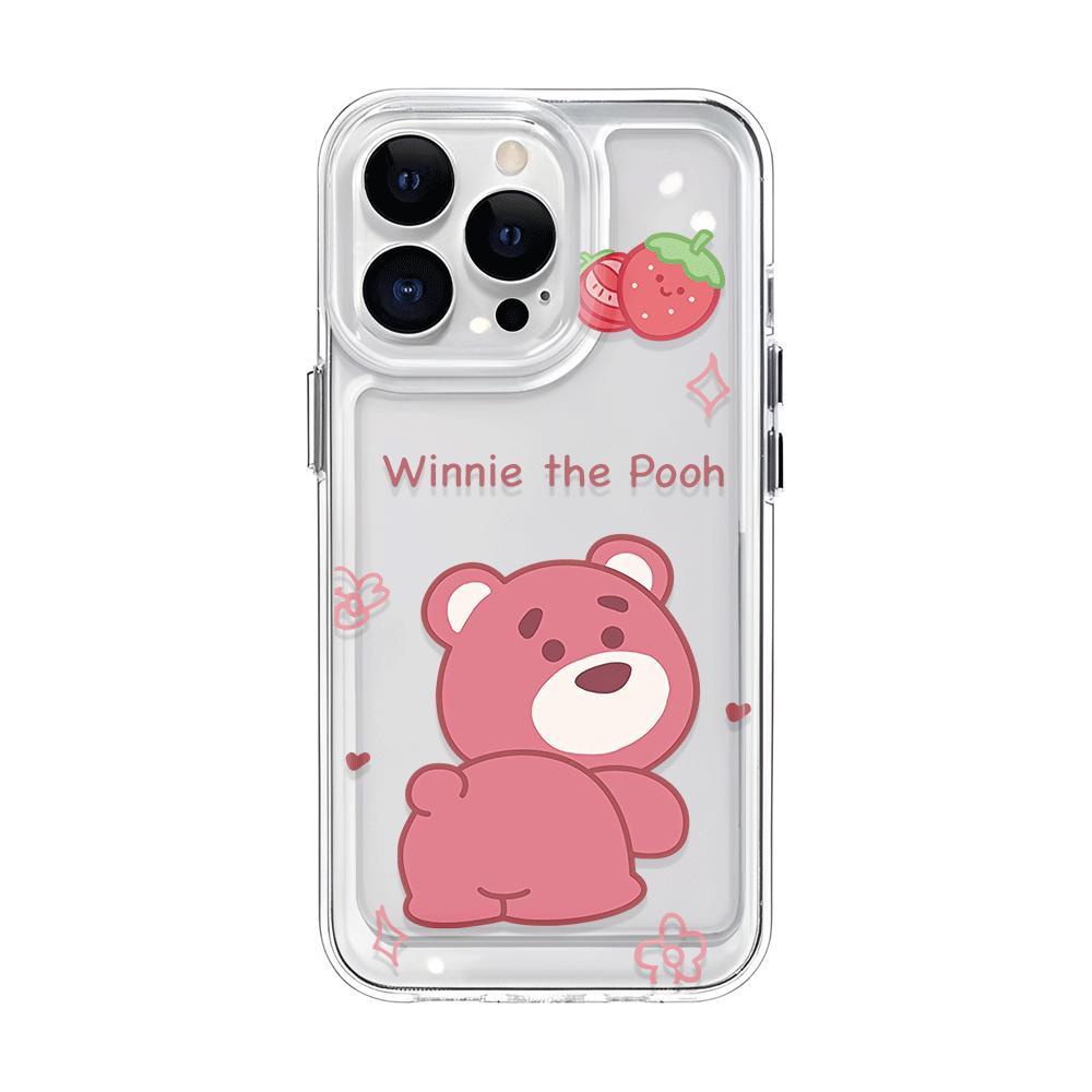 Ốp Điện Thoại Trong Suốt Họa Tiết Winnie the Pooh Chống Sốc Cho iphone 14 pro max 11 13 12 7Plus 7 8 Plus X XR XSMax