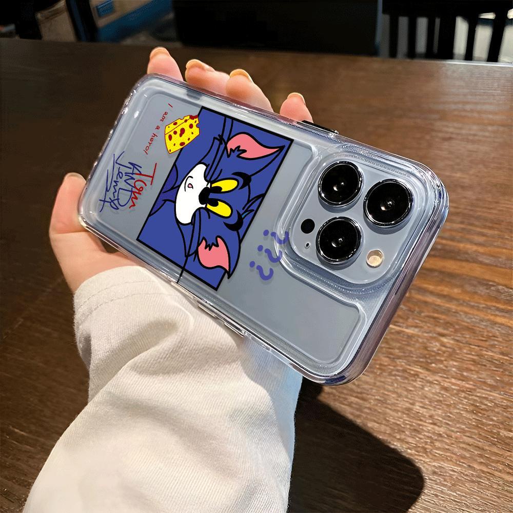 Ốp Điện Thoại Trong Suốt Chống Sốc In Hình Chú Chuột Cho iphone 14 pro max 11 13 12 7Plus 7 8 Plus X XR XSMax