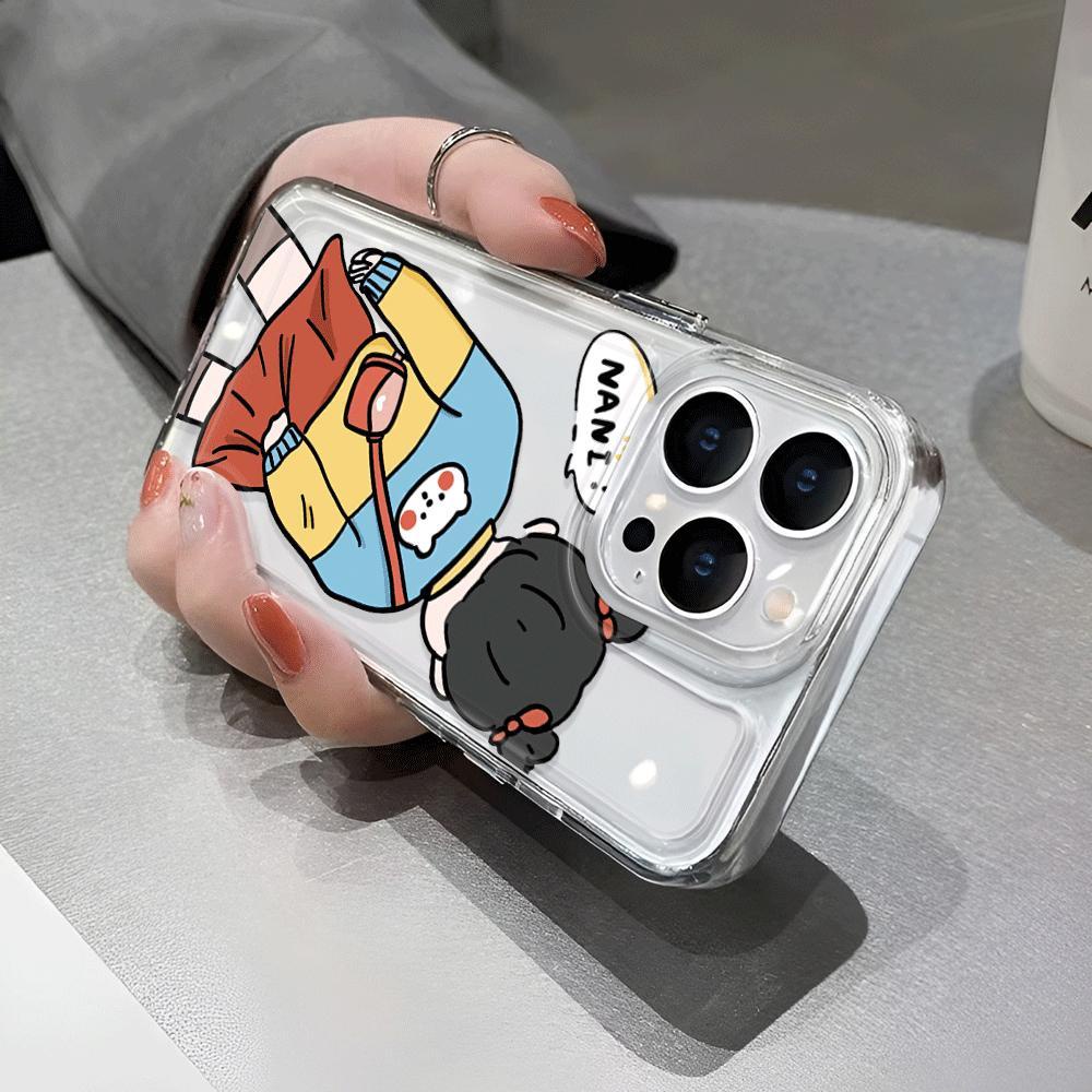 Ốp Điện Thoại Trong Suốt Chống Sốc In Hình Bé Trai Bé Gái Cho iphone 14 pro max 11 13 12 7Plus 7 8 Plus X XR XSMax