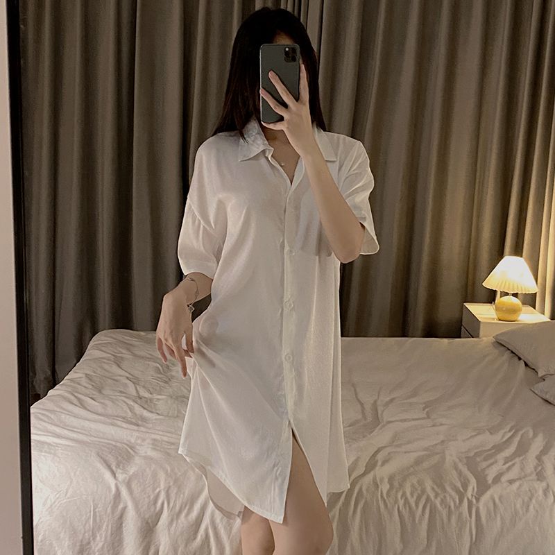 Đầm Ngủ Dáng Dài Phong Cách Mới Năm 2023 Thời Trang Mùa Hè Quyến Rũ Cho Nữ