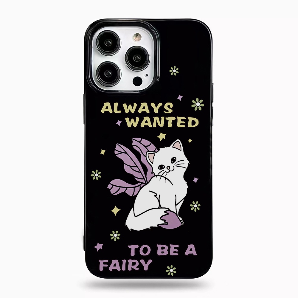 Ốp Điện Thoại Silicone TPU Mềm Bóng In Hình Mèo Ngồi Cho iphone 14promax 11 13 12 7Plus 8 X XS Max