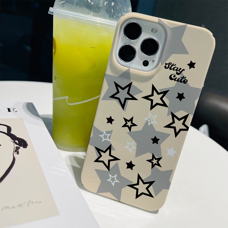 Ốp Điện Thoại Cứng Chống Sốc Họa Tiết Ngôi Sao Thời Trang Cho iphone 14 pro Max 11 13 12 7Plus 8 X XS Max