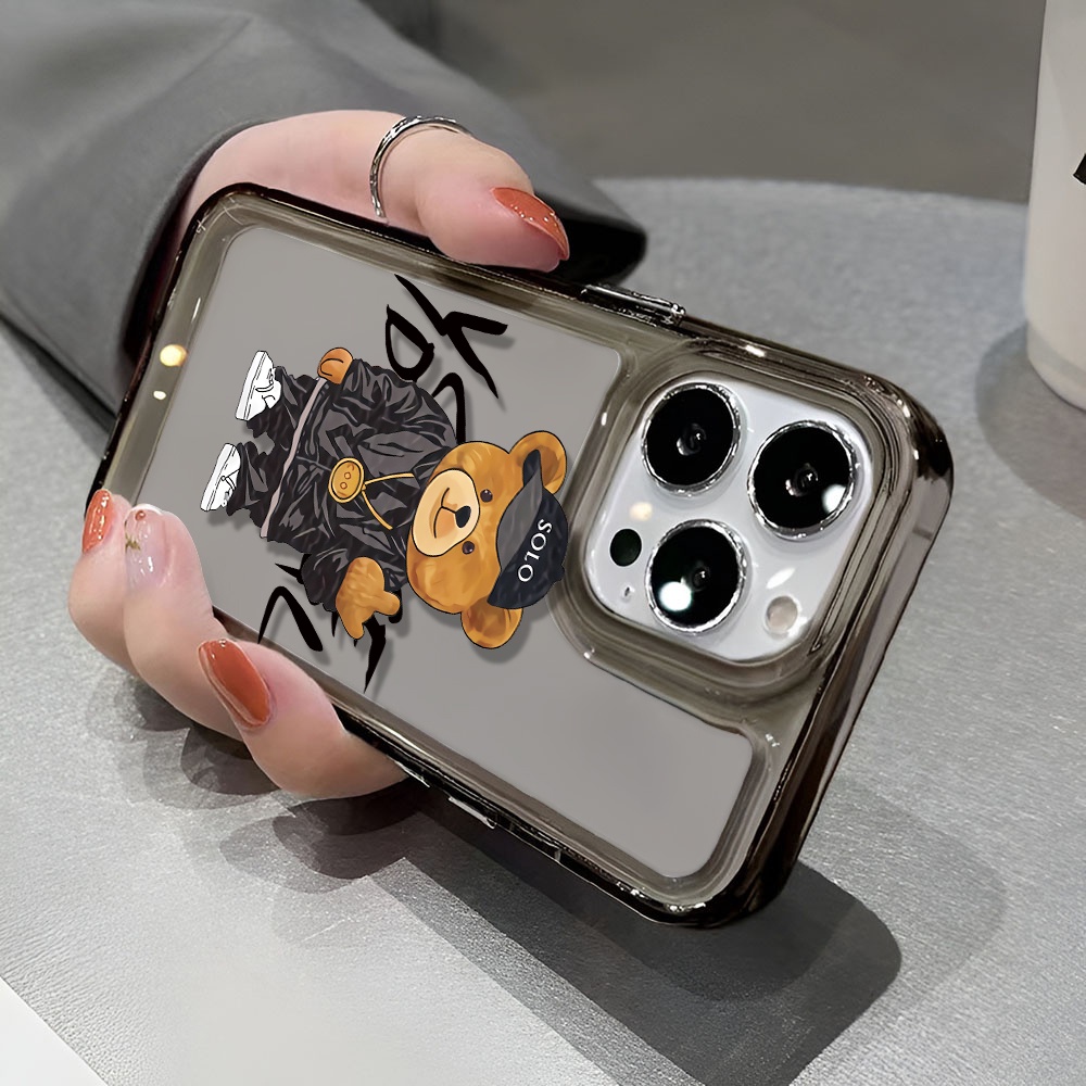 Ốp Điện Thoại Trong Suốt Chống Sốc In Hình Gấu Hoạt Hình Cho iphone 14 pro max 11 13 12 7 8 Plus X XR XSMax