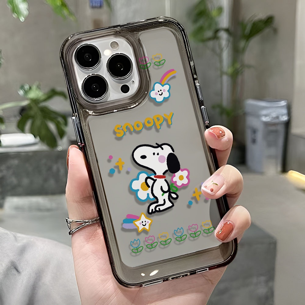 Ốp Điện Thoại Trong Suốt Chống Sốc In Hình Hoa Stitch Cho iphone 14 pro max 11 13 12 7 8 Plus X XR XSMax