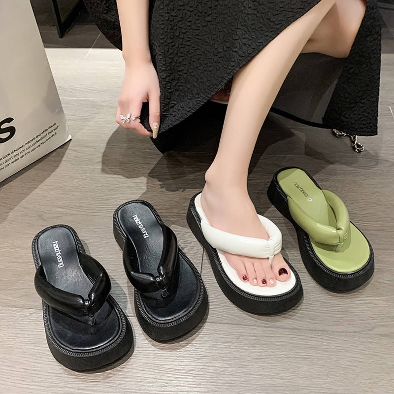 Dép Xỏ Ngón Đế Dày Thời Trang Mùa Hè Cho Nữ