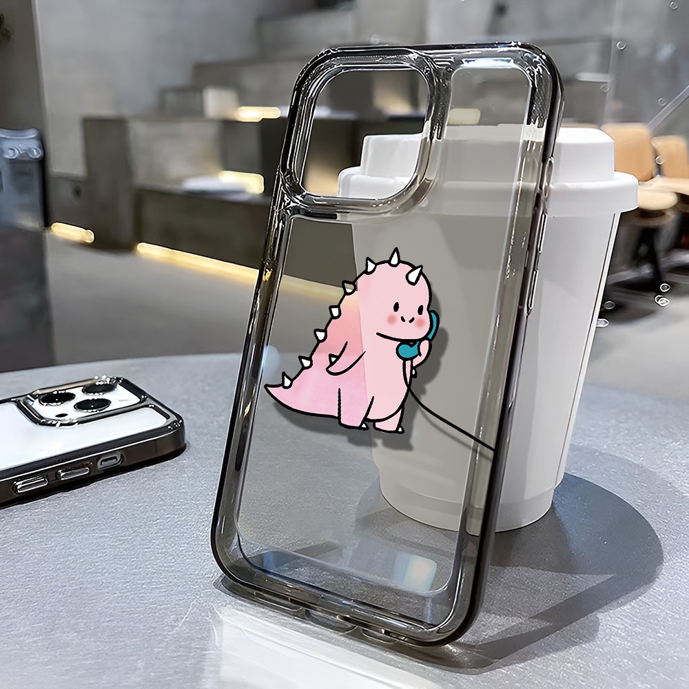 Ốp Điện Thoại Trong Suốt Hình Khủng Long Cho iphone 14 pro max 11 13 12 7 8 Plus X XR XSMax