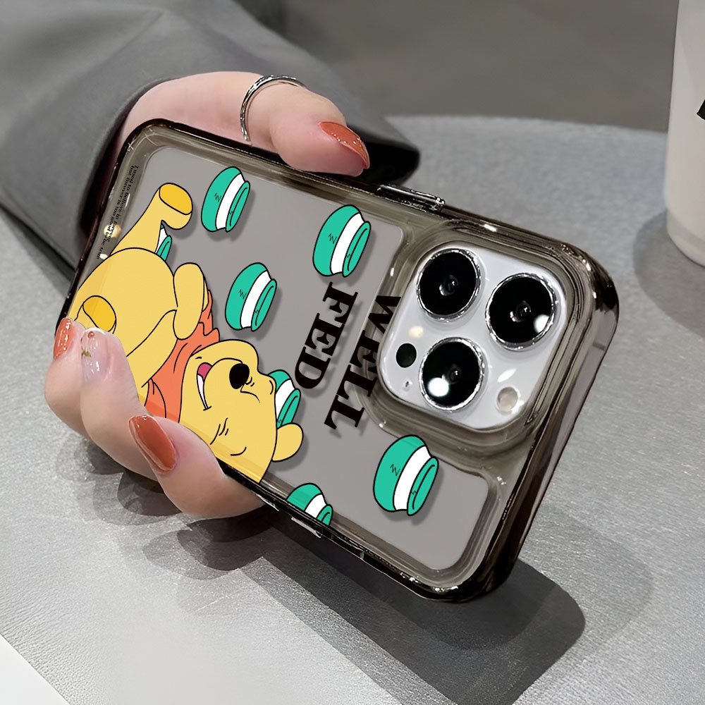 Ốp Điện Thoại Trong Suốt In Hình Gấu Pooh Cho iphone 14 pro max 11 13 12 7 8 Plus X XR XSMax