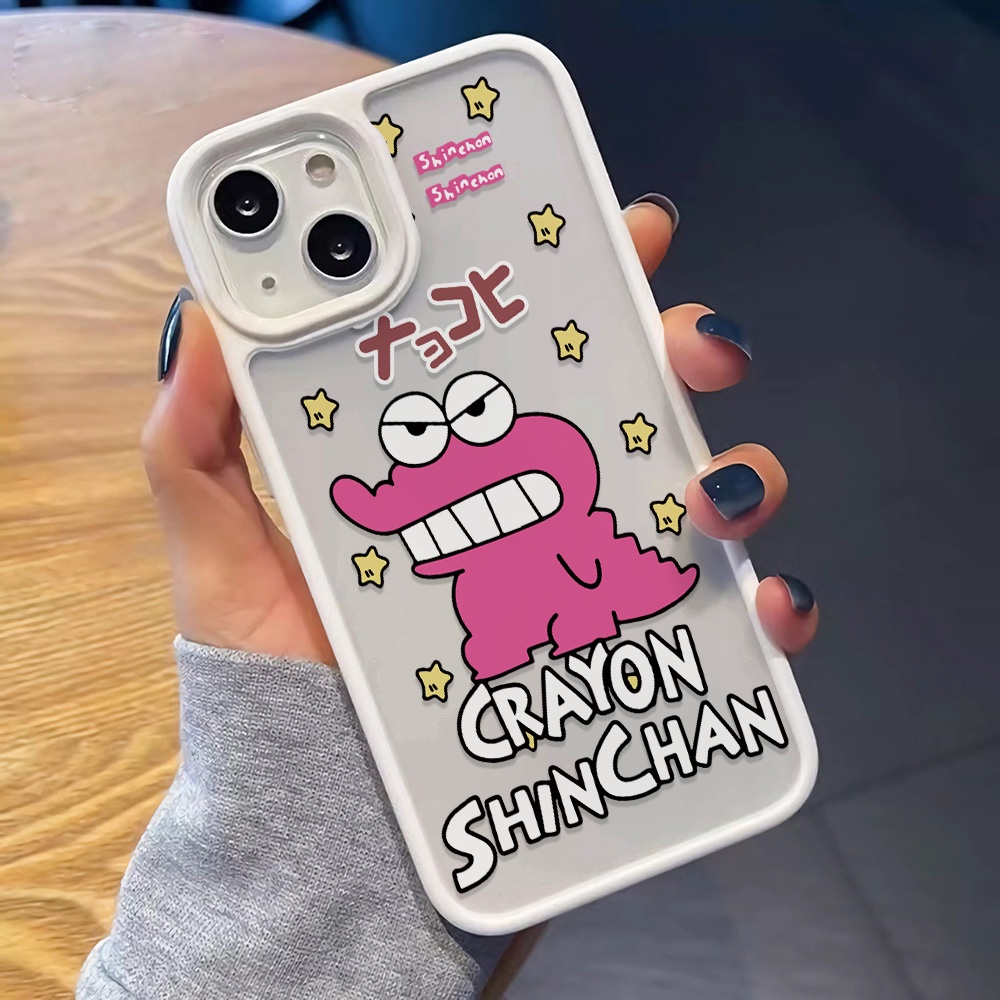 Ốp Điện Thoại Nhựa Acrylic Cứng Trong Suốt Hình Khủng Long Đỏ Cho iphone 14 pro Max 11 13 12 7Plus 8 X XS Max