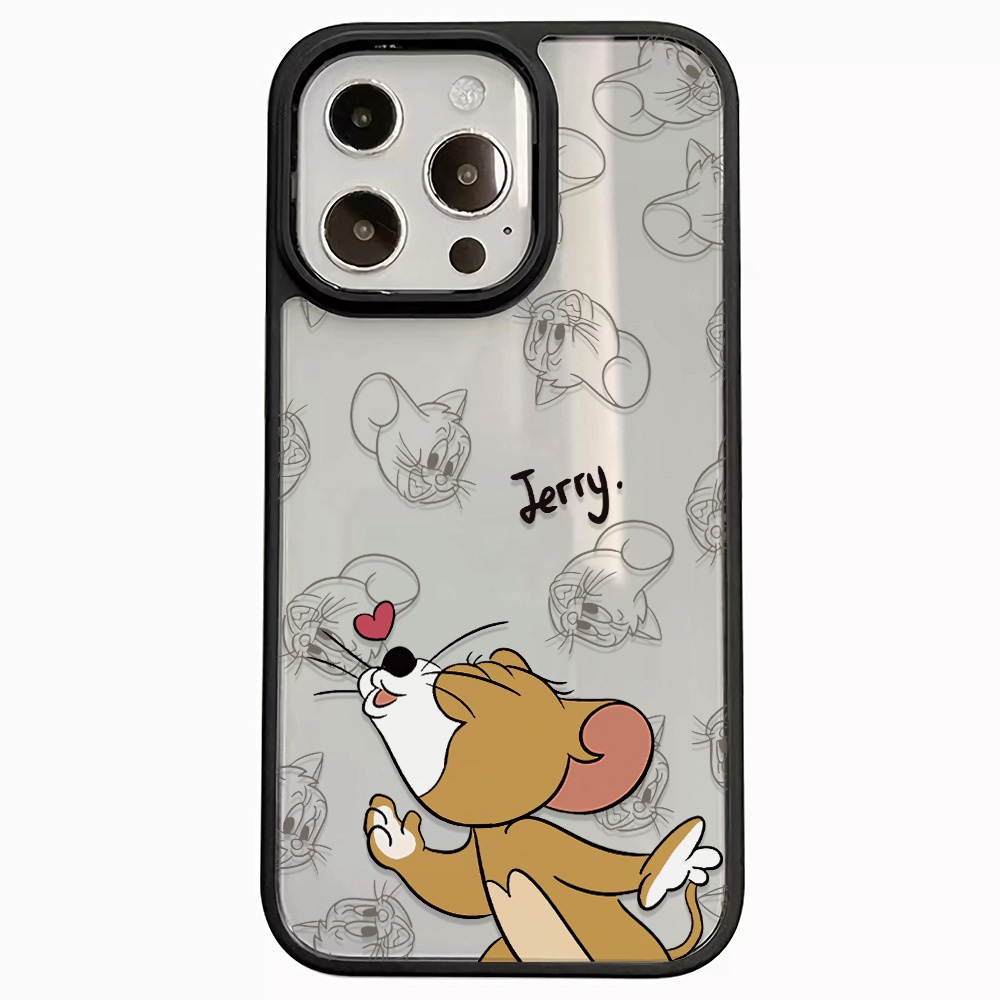 Ốp Điện Thoại Nhựa Acrylic Cứng Trong Suốt In Hình Chuột Hoạt Hình Cho iphone 14 pro Max 11 13 12 7Plus 8 X XS Max