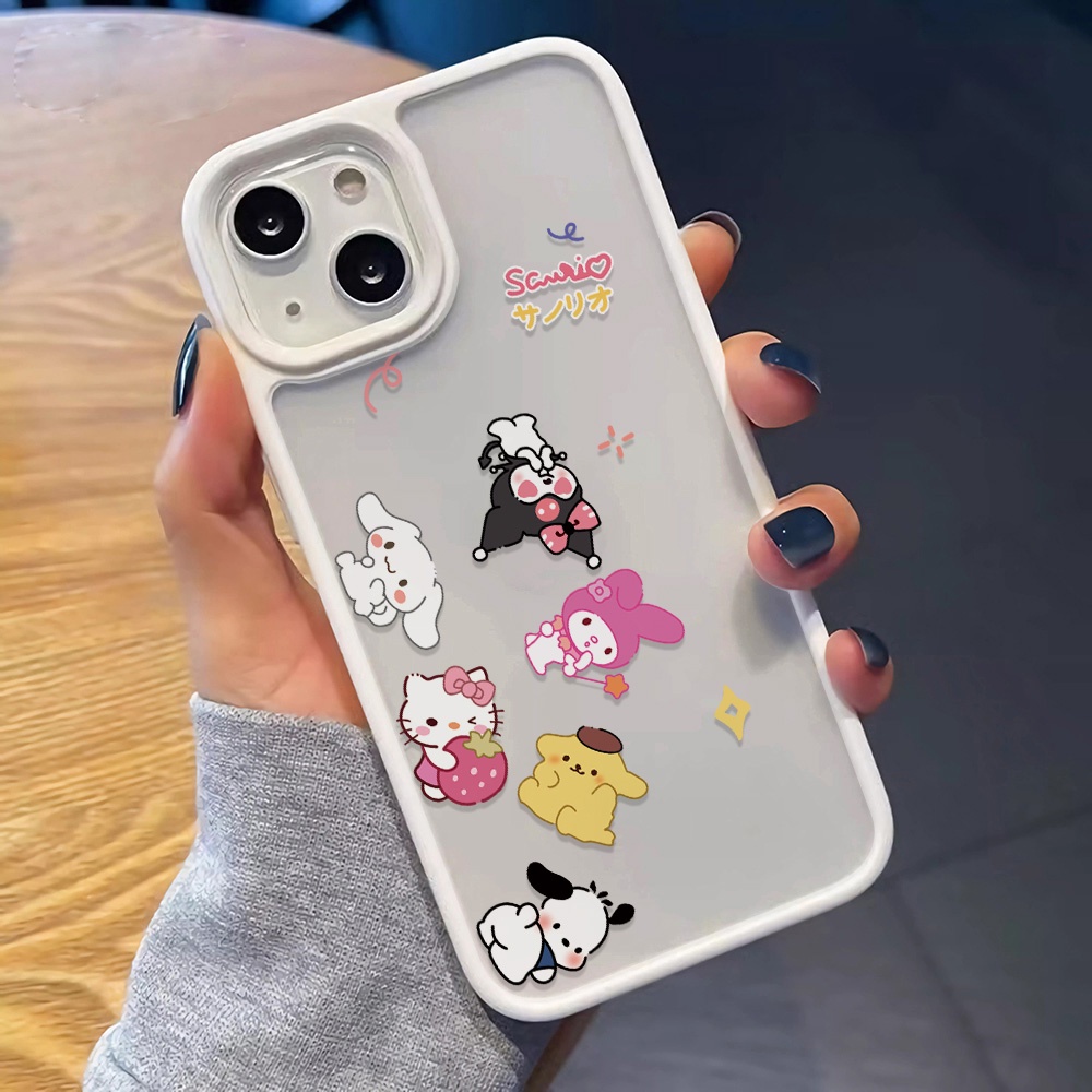 Ốp Điện Thoại Nhựa Acrylic Cứng Trong Suốt In Hình Nhân Vật Hoạt Hình Cho iphone 14 pro Max 11 13 12 7 Plus 8 X XS Max