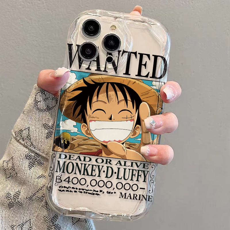 Ốp Điện Thoại Dẻo Trong Suốt Họa Tiết Hoạt Hình Luffy Dễ Thương Cho iphone 14 pro Max 11 13 12 7Plus 8 X XS Max