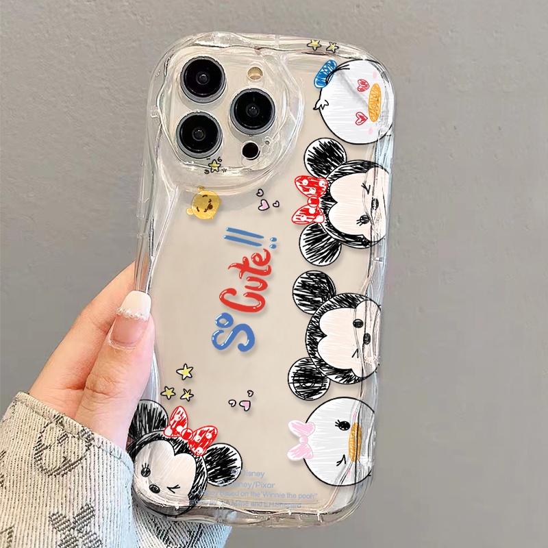 Ốp Điện Thoại Mềm Trong Suốt Họa Tiết Winnie the Pooh Cho iphone 14 pro Max 11 13 12 7Plus 8 X XS Max