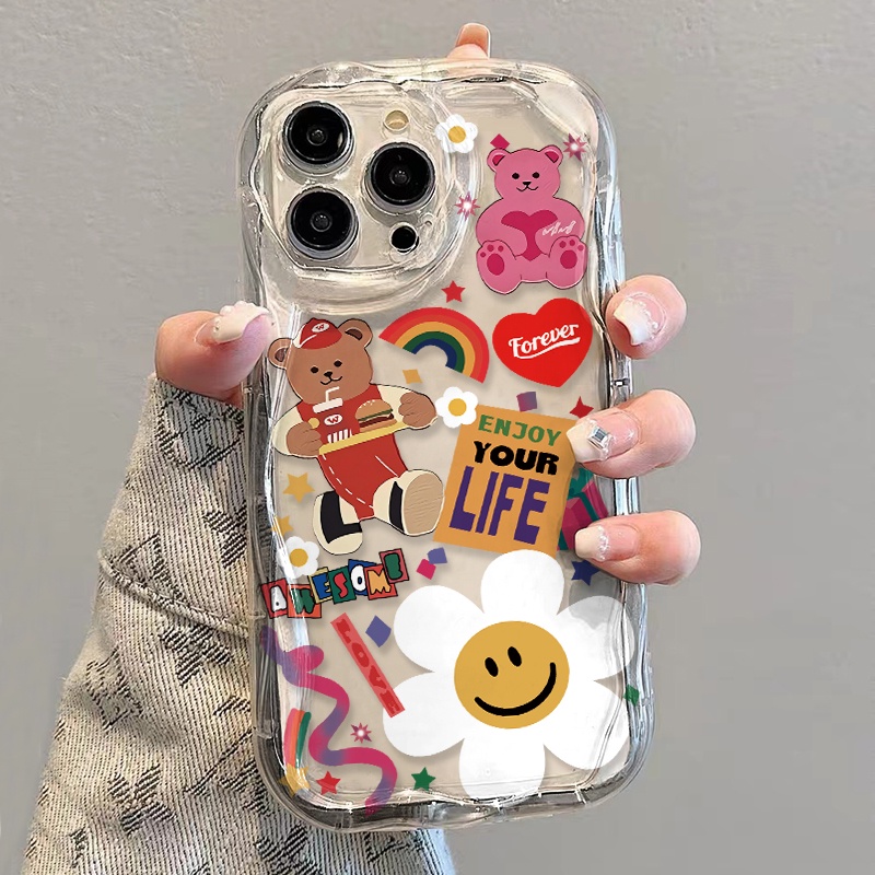 Ốp Điện Thoại Mềm Trong Suốt Họa Tiết Hoa Hướng Dương Cho iphone 14 pro Max 11 13 12 7Plus 8 X XS Max