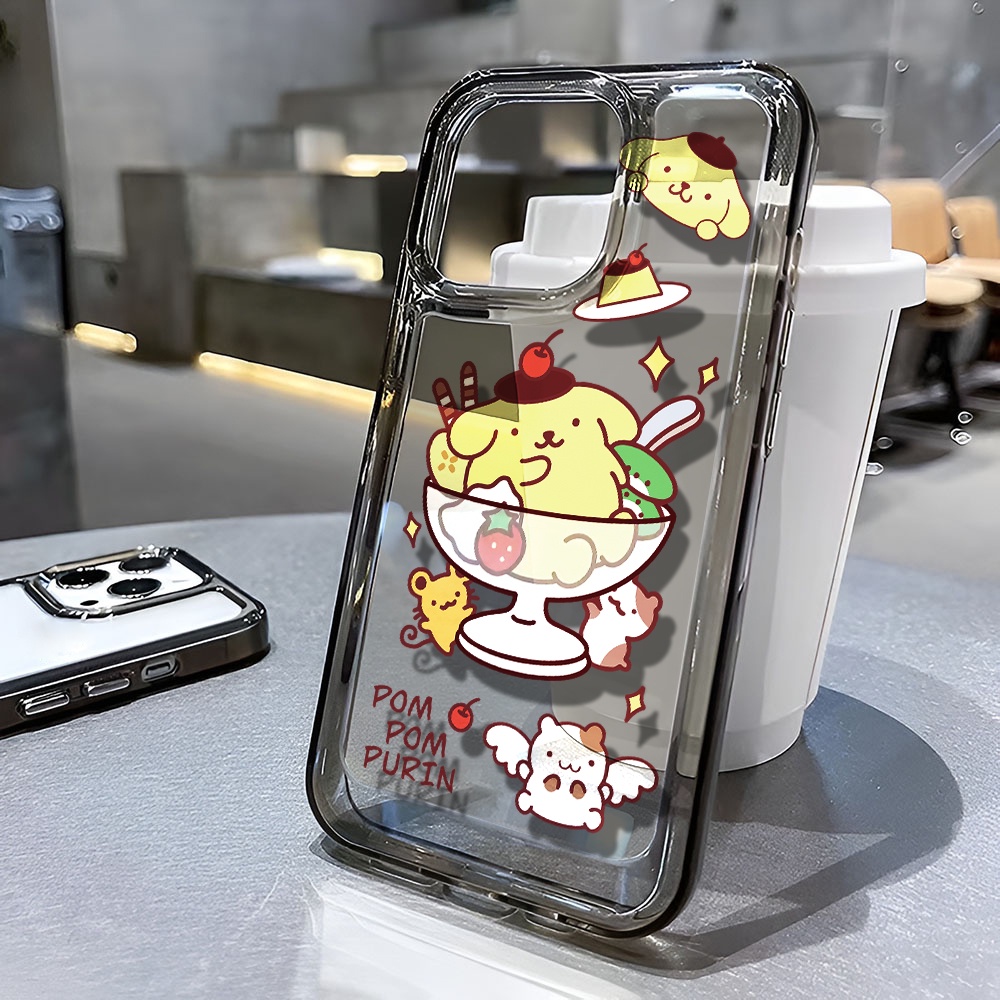 Ốp Điện Thoại Trong Suốt Hình Cún Pudding Cho iphone 14 pro max 11 13 12 7 8 Plus X XR XSMax