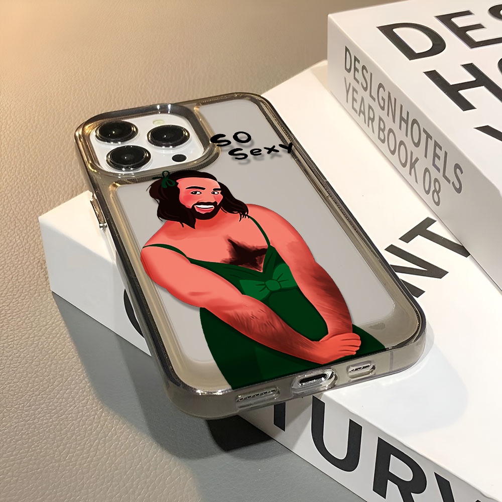 Ốp Điện Thoại Trong Suốt In Hình Cậu Bé Không Gian Vui Nhộn Cho iphone 14 pro max 11 13 12 7 8 Plus X XR XSMax