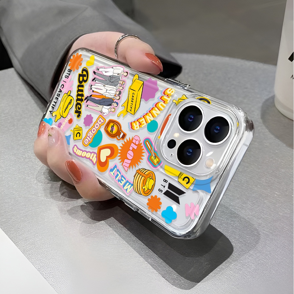 Ốp Điện Thoại Trong Suốt Chống Sốc In Hình Quả Bơ Cho iphone 14 pro max 11 13 12 7 8 Plus X XR XSMax