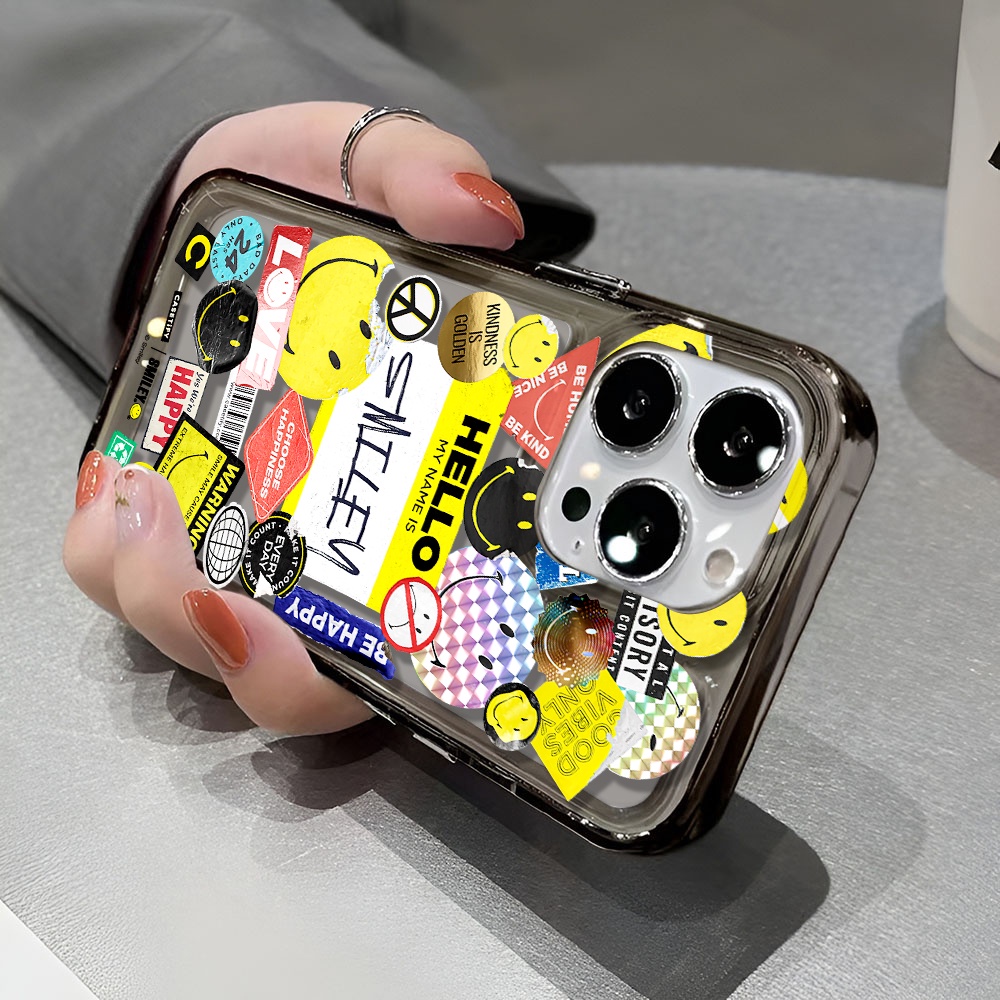 Ốp Điện Thoại Trong Suốt Chống Sốc Họa Tiết Chữ Hello Cho iphone 14 pro max 11 13 12 7 8 Plus X XR XSMax