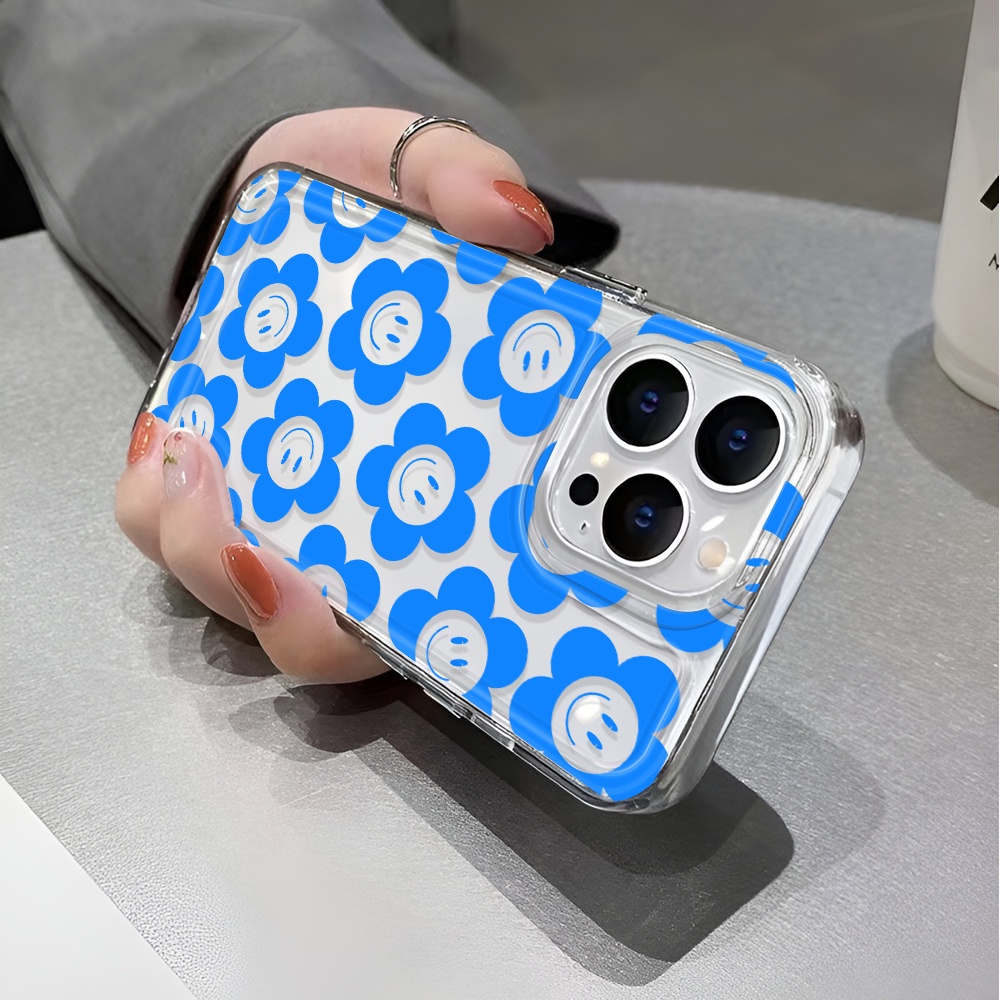 Ốp Điện Thoại Trong Suốt Họa Tiết Hoa Chống Sốc Cho iphone 14 pro max 11 13 12 7 8 Plus X XR XSMax