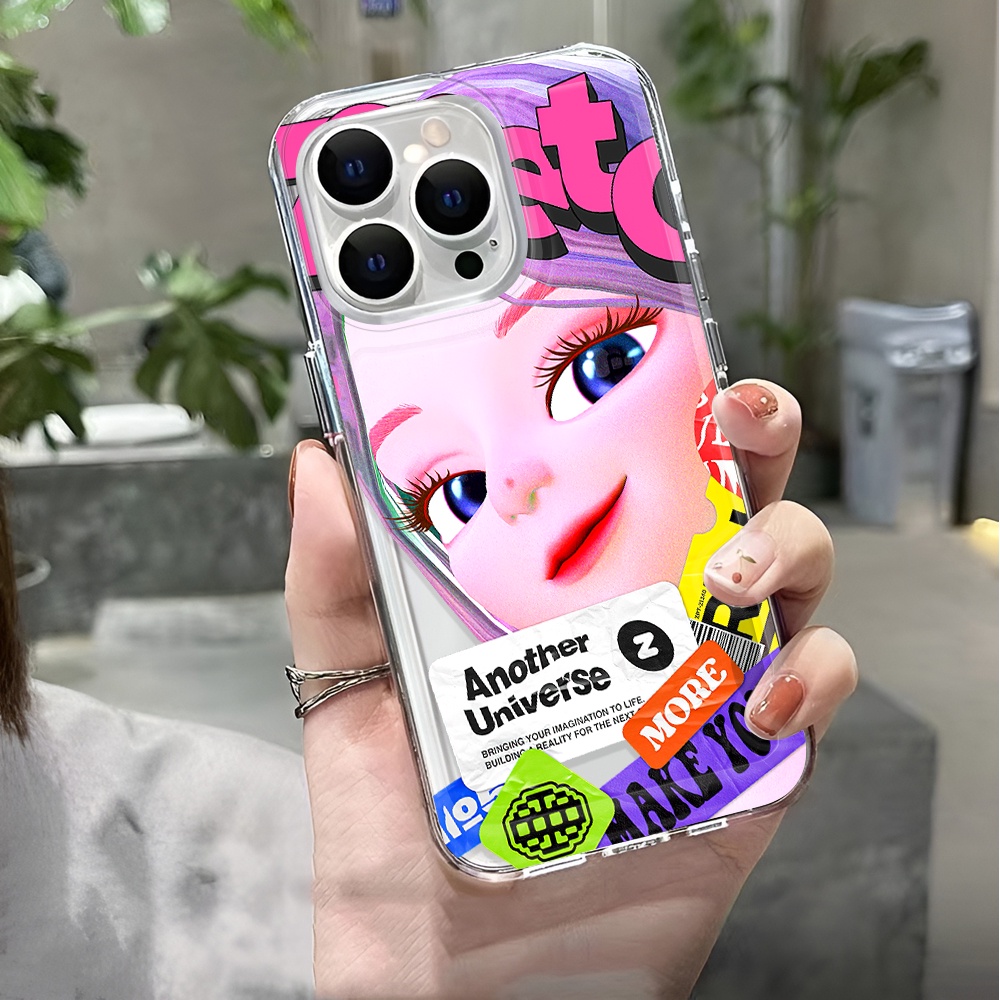 Ốp Điện Thoại Trong Suốt Chống Sốc In Hình Mặt Cười Cho iphone 14 pro max 11 13 12 7 8 Plus X XR XSMax