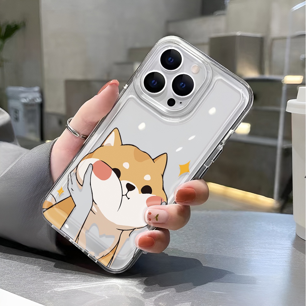 Ốp Điện Thoại Trong Suốt Chống Sốc In Hình Mèo Cho iphone 14 pro max 11 13 12 7 8 Plus X XR XSMax