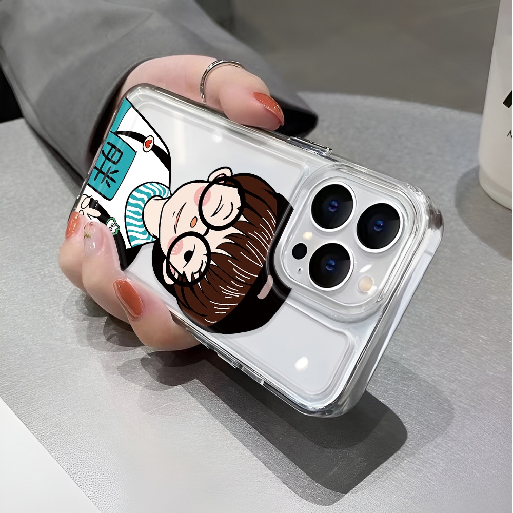 Ốp Điện Thoại Trong Suốt Chống Sốc In Hình Cậu Bé Mập Cho iphone 14 pro max 11 13 12 7 8 Plus X XR XSMax