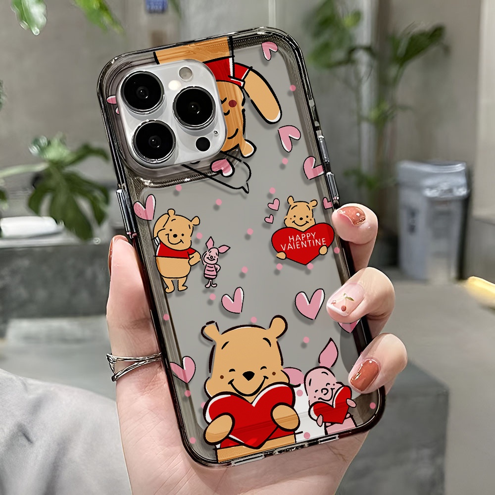 Ốp Điện Thoại Trong Suốt In Hình Gấu Winnie Đáng Yêu Cho iphone 14 pro max 11 13 12 7 8 Plus X XR XSMax