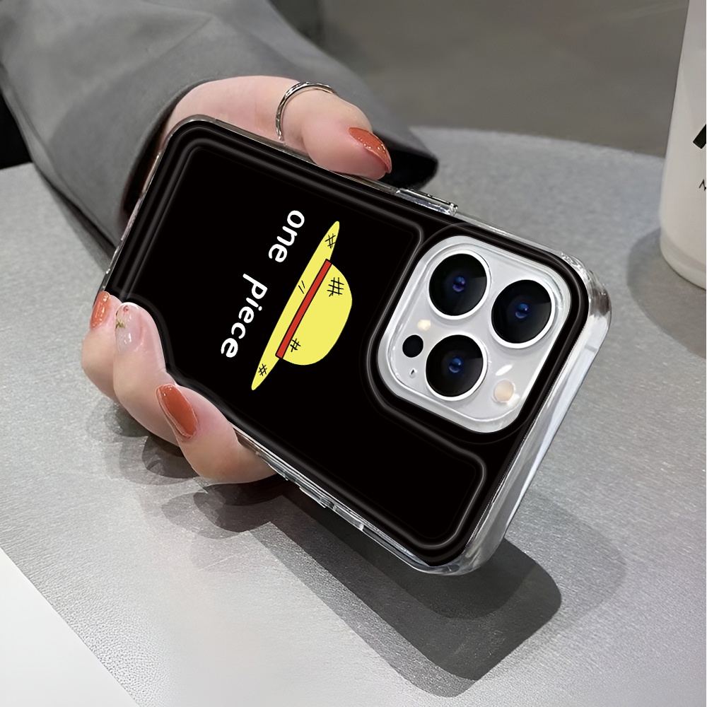 Ốp Điện Thoại Trong Suốt In Hoạt Hình One Piece Cho iphone 14 pro max 11 13 12 7 8 Plus X XR XSMax