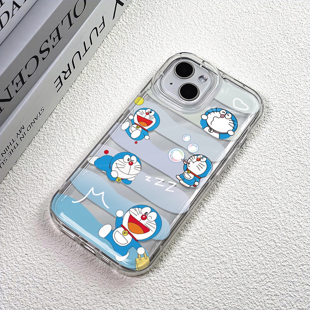 Ốp Điện Thoại Trong Suốt Họa Tiết Doraemon Chống Sốc Cho iphone 14 pro max 11 13 12 8 7 Plus XSMax X XR