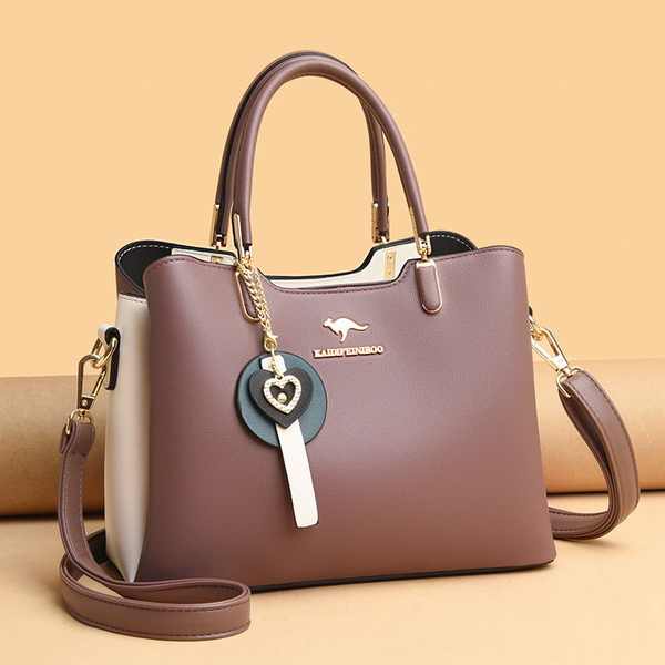 ✫Túi Xách Tay Bằng Da Bò Dễ Phối Đồ Thời Trang Dành Cho Phụ Nữ Trung Niên❋