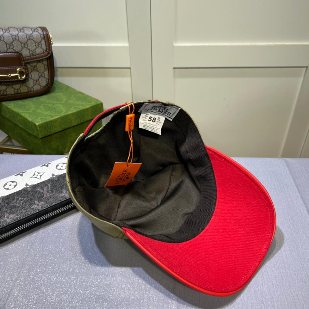 New_hermes nam nữ mũ bóng chày thêu bông h097