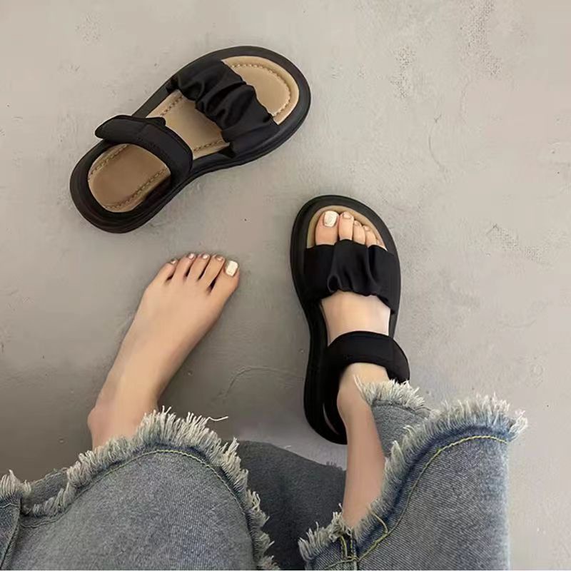 Dép Sandal Đế Dày Thời Trang Đơn Giản Cho Nữ