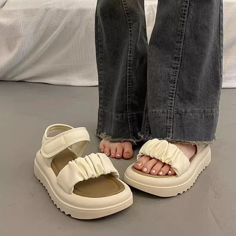 Dép Sandal Đế Dày Thời Trang Đơn Giản Cho Nữ