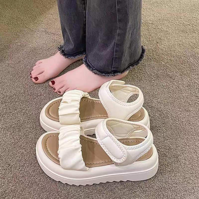 Dép Sandal Đế Dày Thời Trang Đơn Giản Cho Nữ