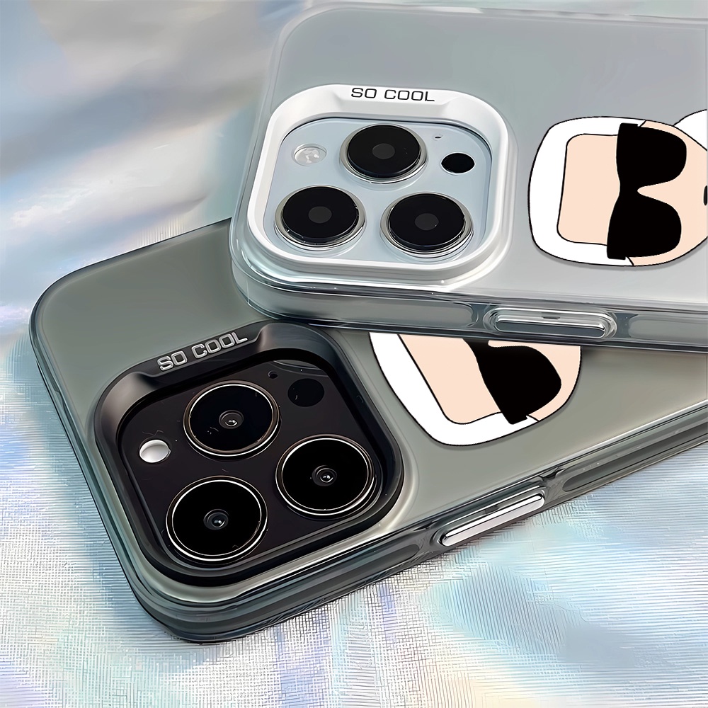 Ốp Điện Thoại imd in Hình Cún Và Máy Ảnh 2 Trong 1 Cho iphone 14promax 11 12 13 11promax