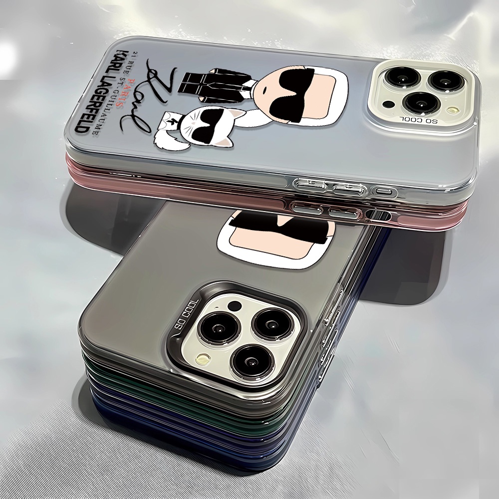 Ốp Điện Thoại imd in Hình Cún Và Máy Ảnh 2 Trong 1 Cho iphone 14promax 11 12 13 11promax