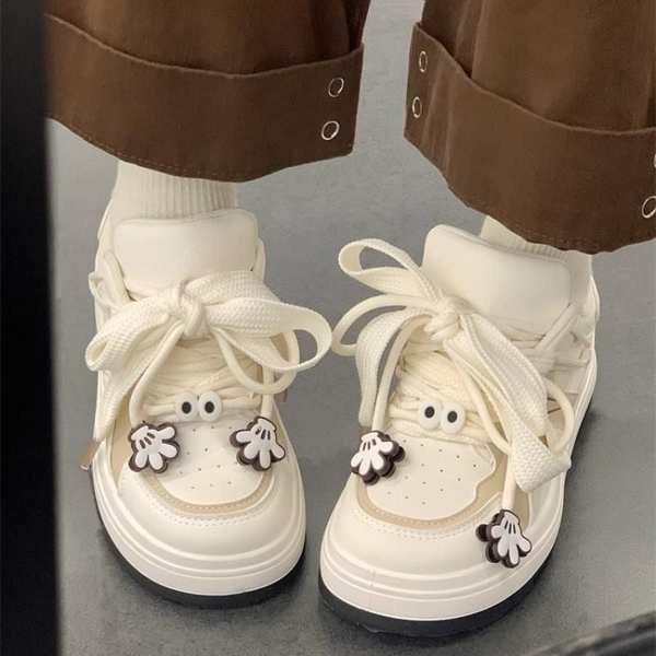 Giày bánh mì nữ giày thể thao bánh mì giản dị dễ thương