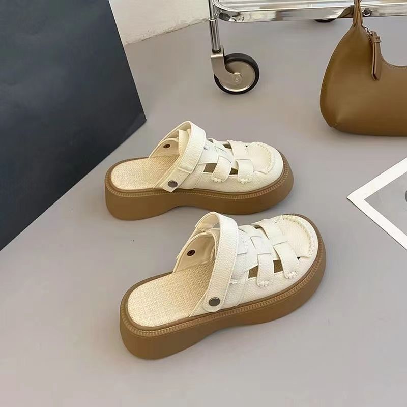 Dép Xăng Đan Đế Dày Thoải Mái Thiết Kế Đơn Giản