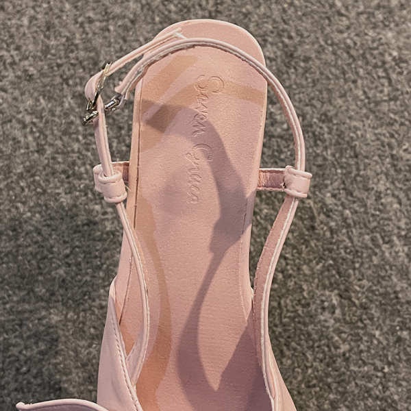Giày Sandal Đế Dày Đính Nơ Phong Cách retro Pháp