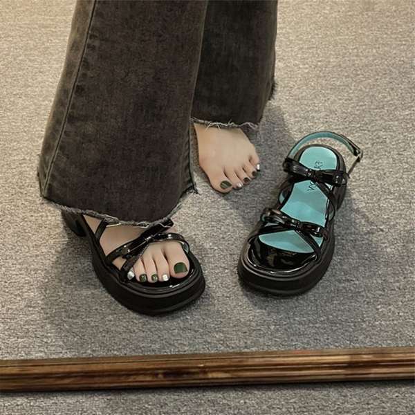 Sandal roman Thắt Nơ Phong Cách Mới 2023 Dành Cho Nữ