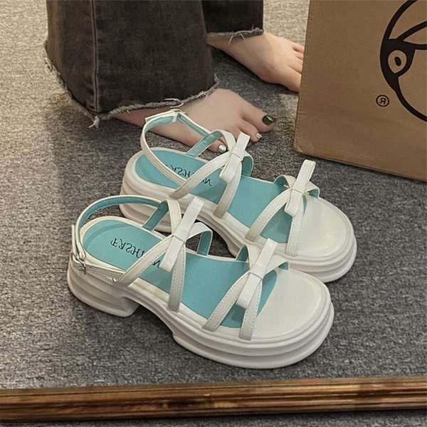 Sandal roman Thắt Nơ Phong Cách Mới 2023 Dành Cho Nữ