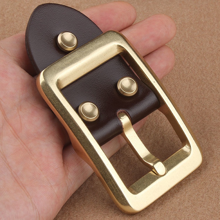 Thắt Lưng Da Bò Chiều Rộng 4cm Có Khóa Thời Trang Cho Nam  00516