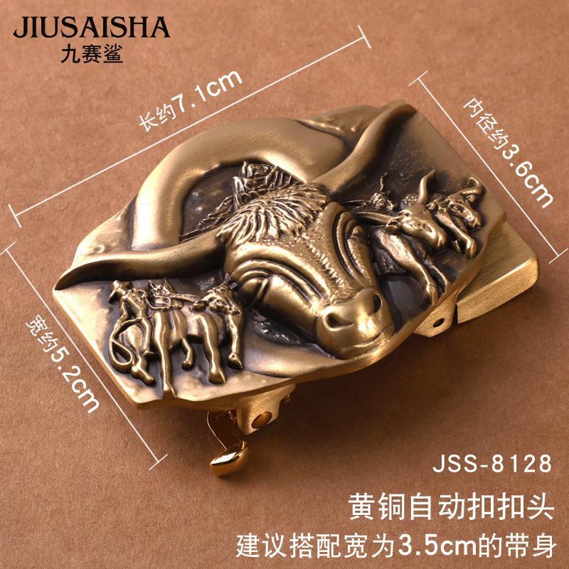 Đầu Khóa Thắt Lưng Bằng Đồng Nguyên Chất 00516 3.5cm Dành Cho Nam