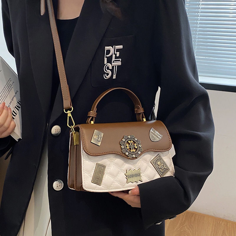 Túi xách nữ, Túi đeo chéo Túi đeo vai nhiều ngăn thời trang phong cách Retro